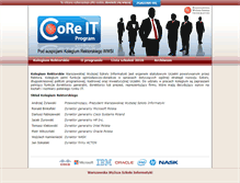 Tablet Screenshot of core-it.wwsi.edu.pl